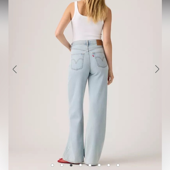 Levi's Denim - Levi’s Light Wash Wide Leg Women’s Jeans Linen blend NWT